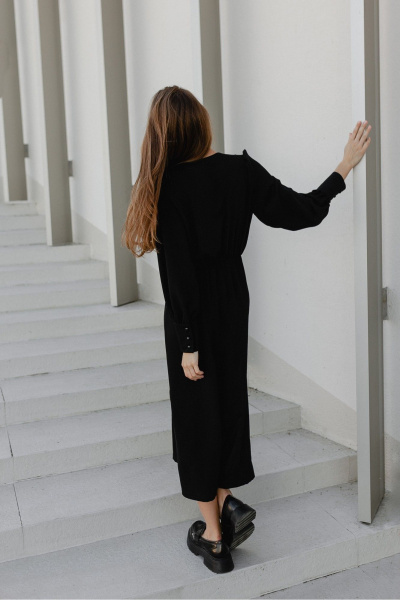 Платье Krasa М316-23 черный - фото 8