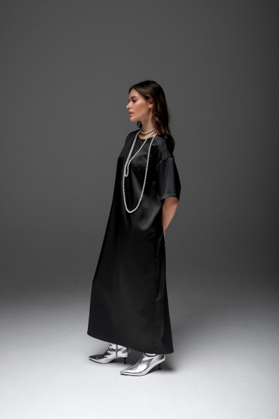 Платье Krasa М367-23 черный - фото 9