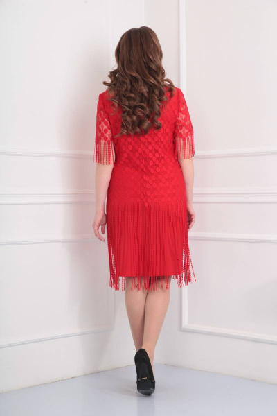 Платье Rishelie 632 красный - фото 2