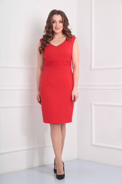 Платье Rishelie 632 красный - фото 3