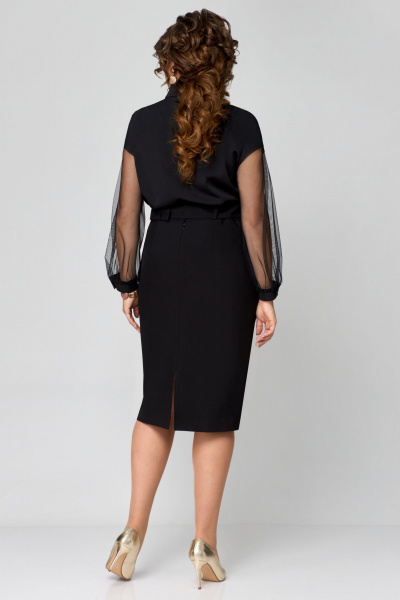 Блуза, юбка Мишель стиль 1169 черный - фото 2