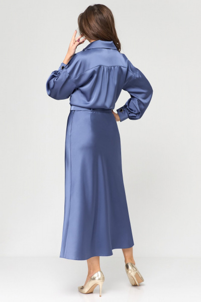 Блуза, юбка Мишель стиль 1168 голубой - фото 2