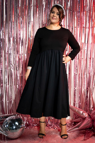 Платье Andina 828 черный - фото 3