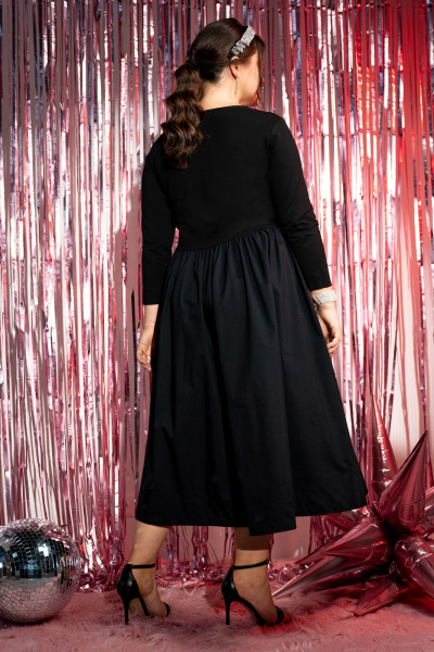 Платье Andina 828 черный - фото 2