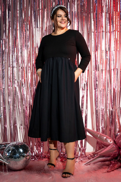Платье Andina 828 черный - фото 1