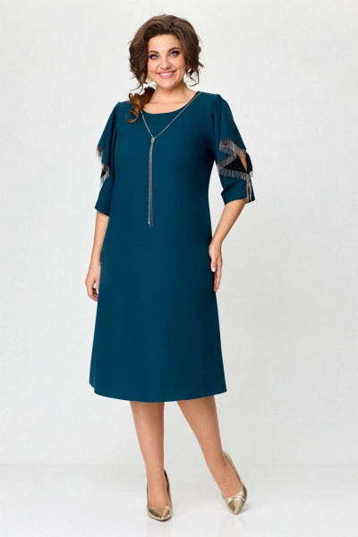 Платье LadisLine 1480 изумруд - фото 1