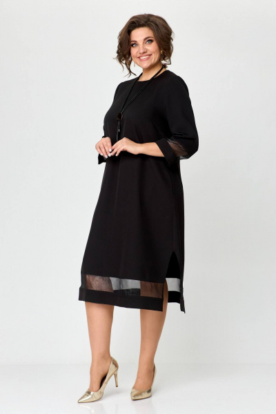 Платье LadisLine 1483 черный - фото 3