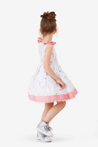 Платье Bell Bimbo 181071 набивка/розовый - фото 3