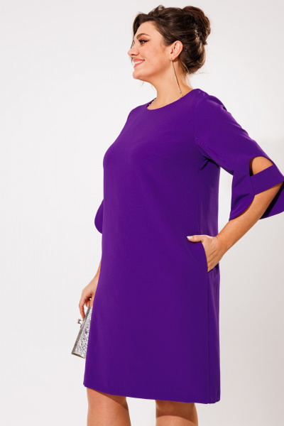Платье Anelli 1447 фиолетовый - фото 3