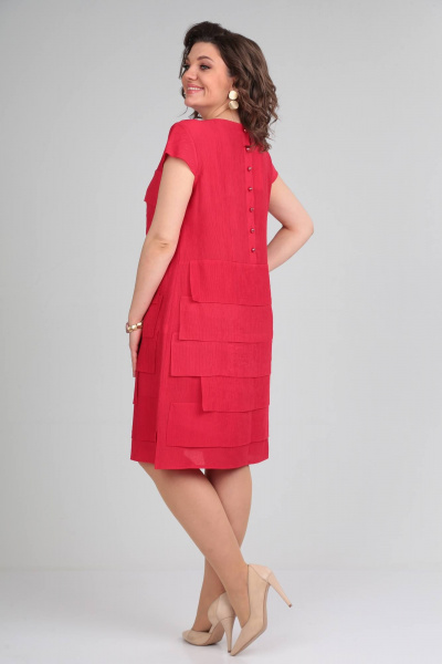 Платье Rishelie 944 красный - фото 3