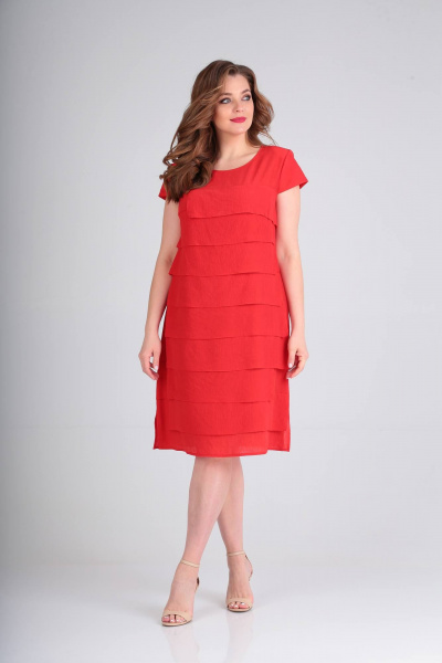 Платье Rishelie 944 красный - фото 1