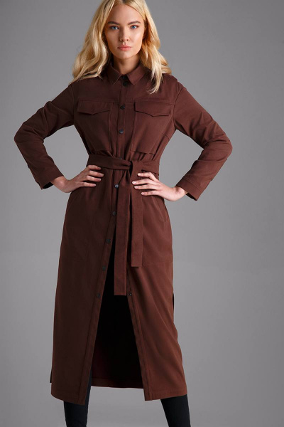 Платье LaVeLa L1754 коричневый - фото 2