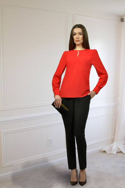 Блуза Talia fashion Бл-052 красный - фото 1