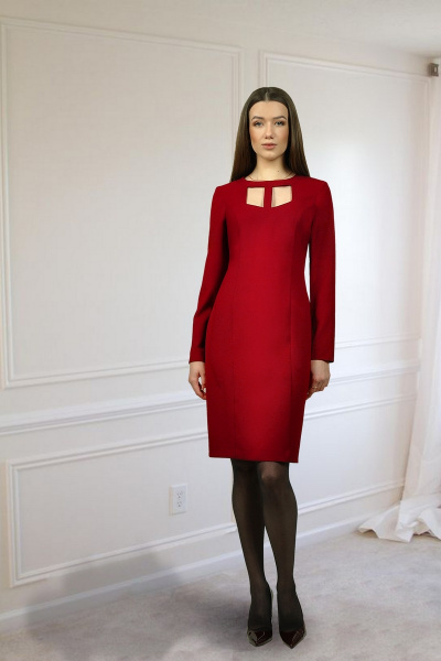 Платье Talia fashion Пл-076 красный - фото 1