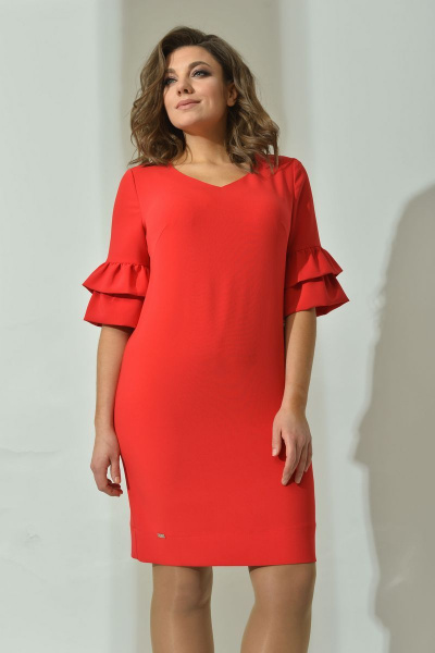Платье Angelina 433 красный - фото 2