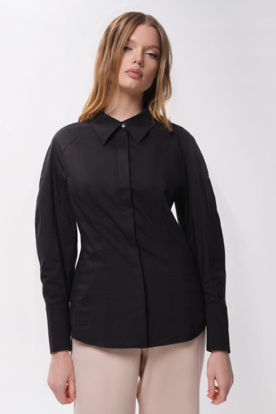 Блуза Панда 157047w черный - фото 2