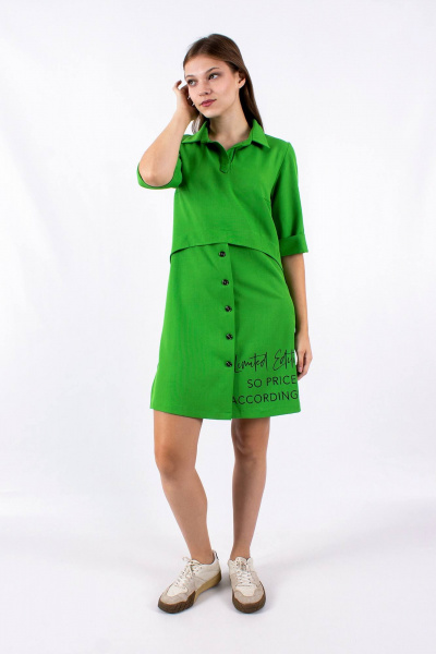 Платье Mita ЖМ1183 зеленый - фото 1
