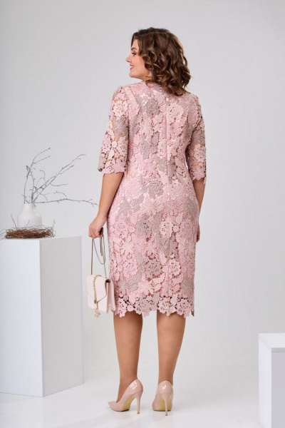 Платье Pocherk 1-001 розовый - фото 6