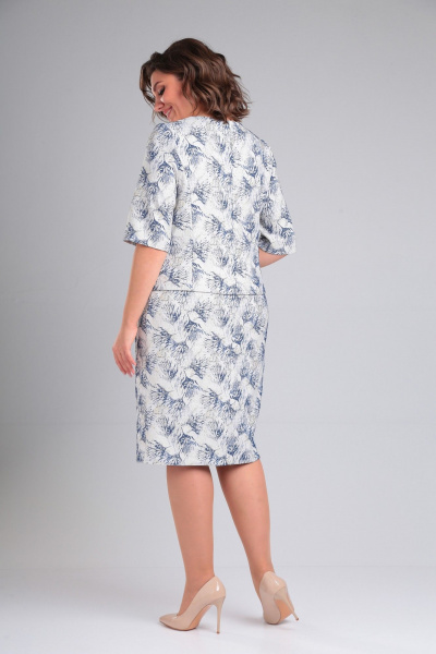 Платье Pocherk 1-002 сине-белый - фото 6