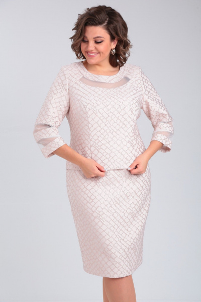 Платье Pocherk 1-003 розовый_крестик - фото 6