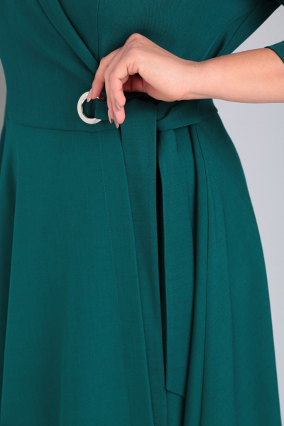 Платье Pocherk 1-015 темно-зеленый - фото 5