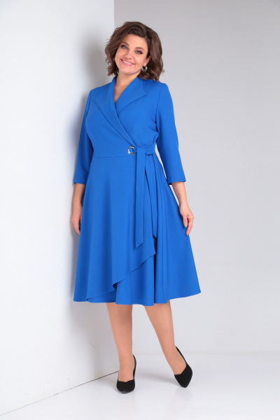 Платье Pocherk 1-015 светло-синий - фото 8