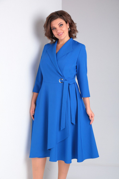 Платье Pocherk 1-015 светло-синий - фото 4