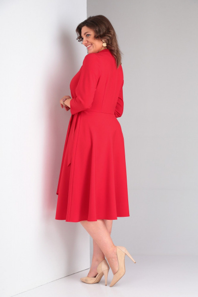Платье Pocherk 1-015 красный - фото 9