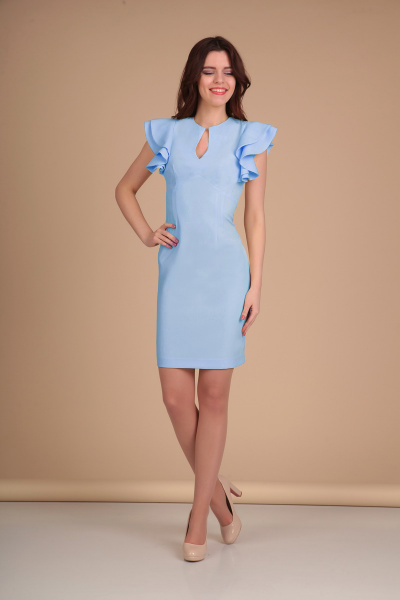 Платье Lady Line 417 голубой - фото 1