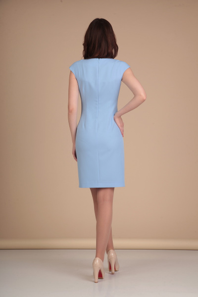 Платье Lady Line 418 голубой - фото 4