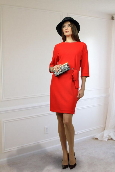 Платье Talia fashion Пл-079 красный - фото 1