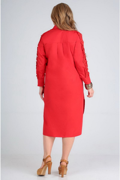 Платье Таир-Гранд 6547 красный - фото 2