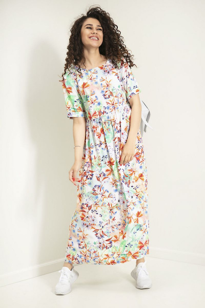 Платье Samnari Т44 мультиколор - фото 1