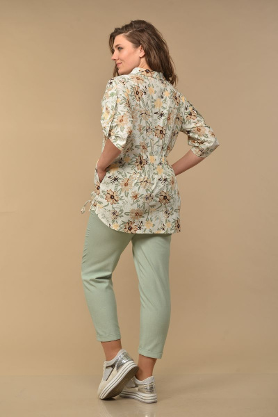 Блуза, брюки Lady Style Classic 2058/5 светло-зеленый - фото 4