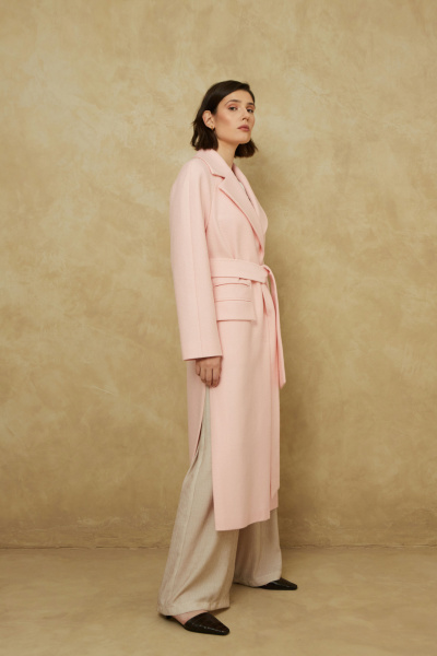Пальто Elema 1-424-164 розовый - фото 2