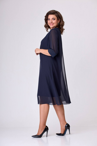 Платье Moda Versal П2420 т.синий - фото 6