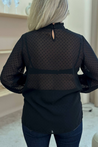 Блуза LindaLux 1-439 черные_бубочки - фото 4