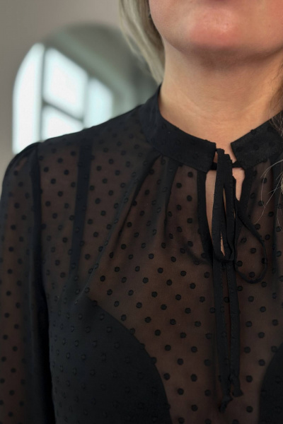 Блуза LindaLux 1-437 черные_бубочки - фото 6
