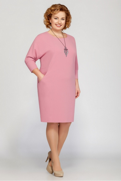 Платье БагираАнТа 466 розовый - фото 1