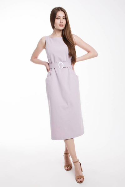 Платье, пояс Madech 205358 лавандово-розовый - фото 2