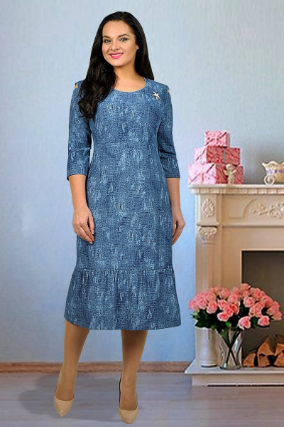 Платье Tensi 233 синий - фото 1