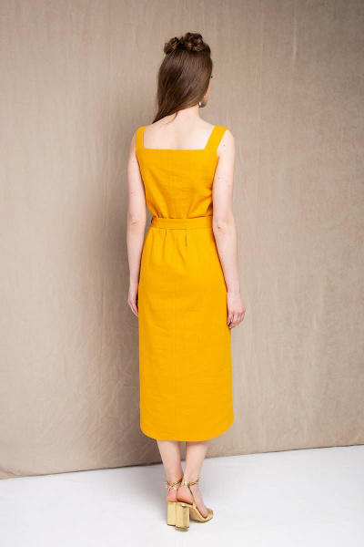 Платье Daloria 1658 желтый - фото 4