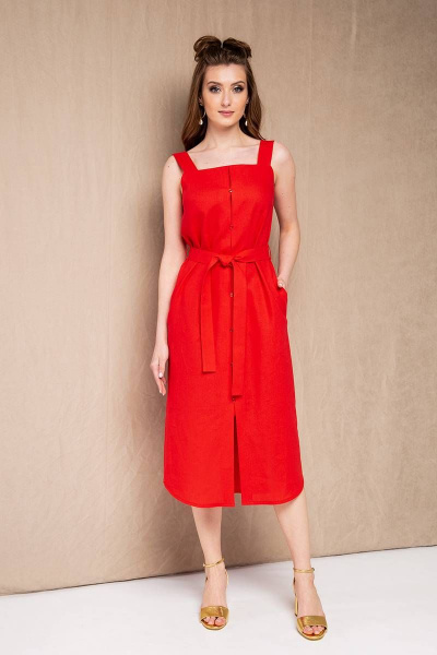 Платье Daloria 1658 красный - фото 3