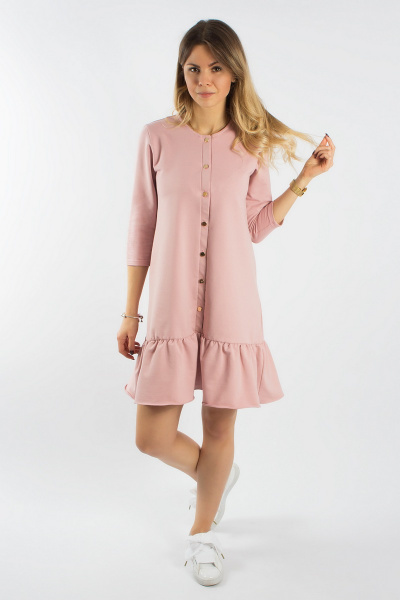 Платье Mirolia 407 розовый - фото 1
