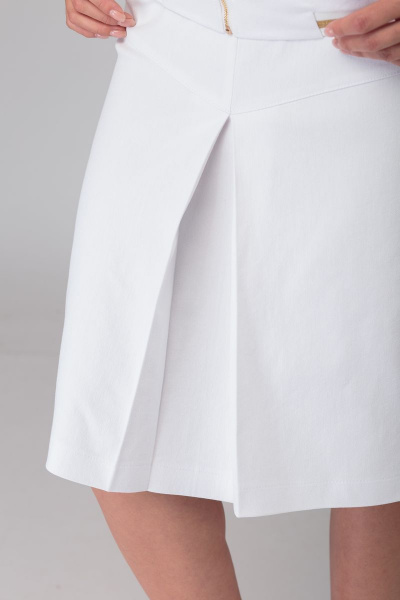 Блуза, юбка Anelli 631.1 белый-золото - фото 6