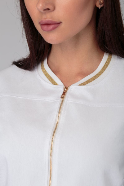 Блуза, юбка Anelli 631.1 белый-золото - фото 5