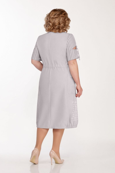 Платье Tellura-L 1497 серый - фото 2