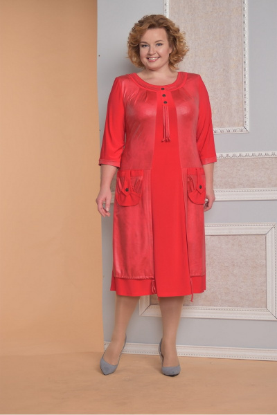 Платье Diomel 459 красный - фото 3
