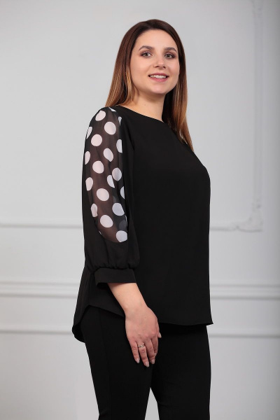 Блуза LUXTEX 0120 черный - фото 3