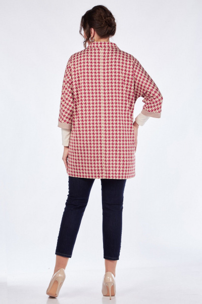 Блуза Matini 4.1626/1 красный+беж - фото 8
